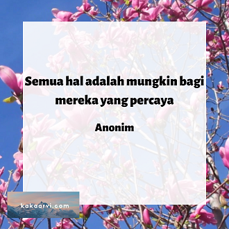Mungkin Untuk Yang Pecaya