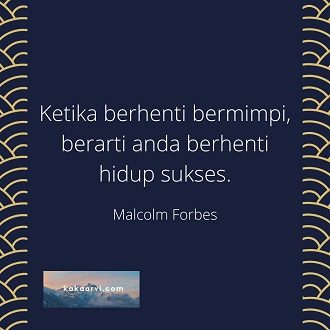 Ketika Berhenti Bermimpi