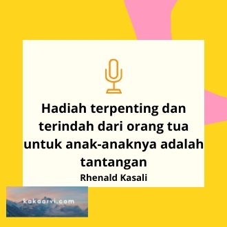 Tantangan Itu Ilmu Untuk Belajar