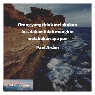 Tidak Pernah Salah Itu Salah